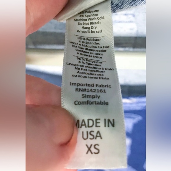 Lularoe Camera Classic T Shirt Size XS Blue Novelty Playful Photographer Fun - Picture 3 of 4